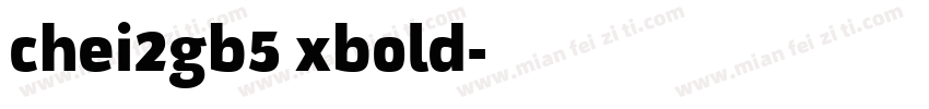 chei2gb5 xbold字体转换